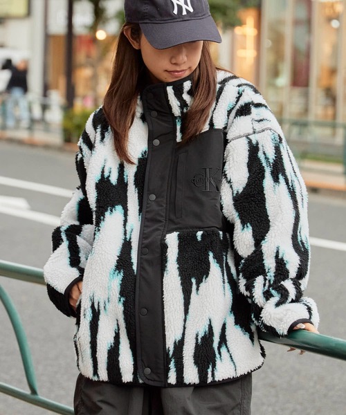 Calvin Klein/カルバンクライン LS JACQUARD 3 SHERPA JACKET ブランド