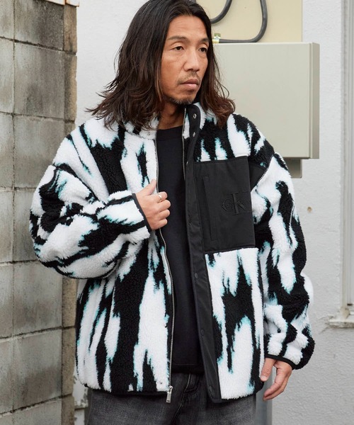Calvin Klein/カルバンクライン LS JACQUARD 3 SHERPA JACKET ブランド