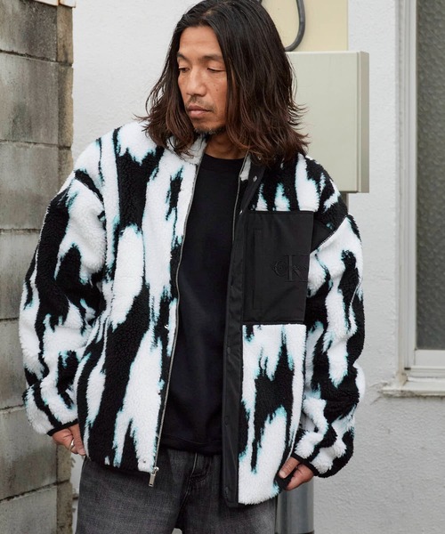 Calvin Klein/カルバンクライン LS JACQUARD 3 SHERPA JACKET ブランド
