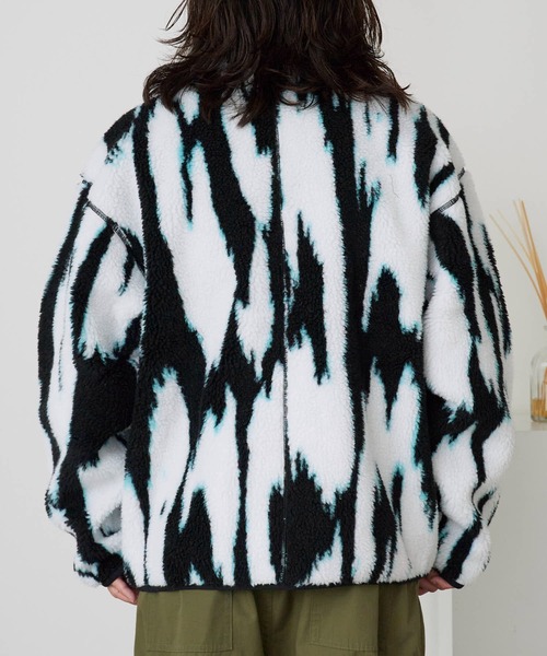 Calvin Klein(カルバン・クライン)の「Calvin Klein/カルバンクライン LS JACQUARD 3 SHERPA JACKET ブランドロゴ ジャガード シェルパジャケット(ブルゾン・メンズ・ブラック・M/L/XL)」の14枚目の写真