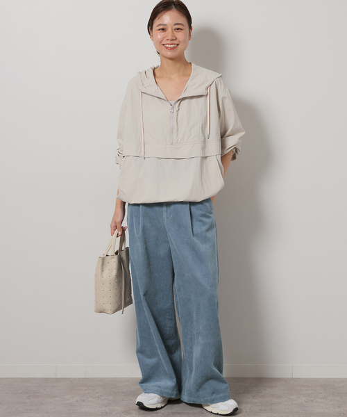 セール】《追加2》ウォッシャブルコーデュロイタックワイドパンツ