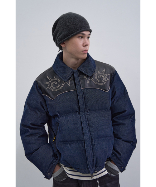 MAINBOOTH(メインブース)の「Woody Duck Down Jacket(BLUE)(ダウンジャケット/コート・レディース・その他・2/3)」の3枚目の写真