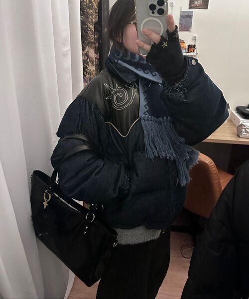 MAINBOOTH(メインブース)の「Woody Duck Down Jacket(BLUE)(ダウンジャケット/コート・レディース・その他・2/3)」の8枚目の写真