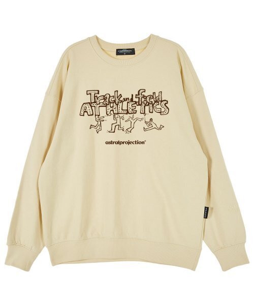 ASTRAL PROJECTION(アストラルプロジェクション)の「トラックアンドフィールド オーバーサイズ ドロップショルダー スウェット_バター(スウェット・メンズ・その他・MEDIUM/LARGE/X-LARGE/XX-LARGE)」の2枚目の写真