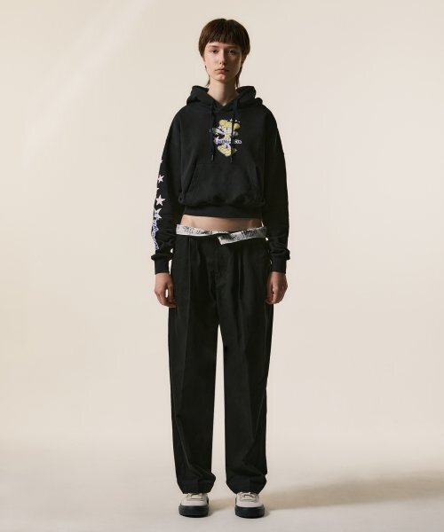 LMCの「WM STAR GIRL CROPPED HOODIE black(パーカー・レディース・その他・MEDIUM/SMALL)」の2枚目の写真