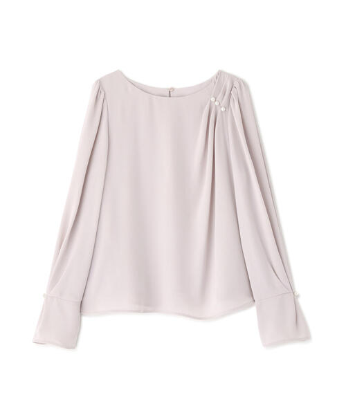 PROPORTION BODY DRESSING(プロポーションボディドレッシング)の「パール付きニュアンスネックブラウス / 1216110003(シャツ/ブラウス・レディース・ピンク/ホワイト系その他/ダークグレー・MEDIUM/SMALL)」の21枚目の写真