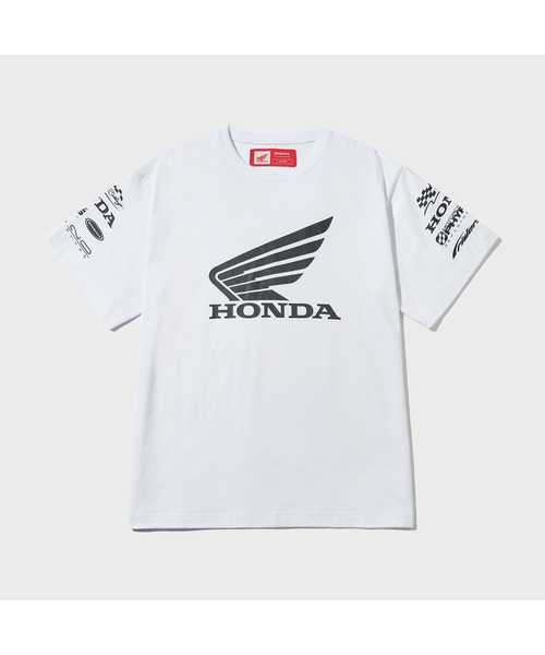 PHYPS MOTORCYCLE(フィップスモーターサイクル)の「ウィングコレクトロゴ半袖ホワイト(Tシャツ/カットソー・レディース・その他・SMALL/MEDIUM/LARGE/X-LARGE)」の1枚目の写真