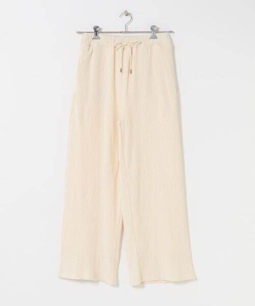 URBAN RESEARCH Sonny Label（アーバンリサーチサニーレーベル）の「ベロアプリーツイージーカットパンツ（その他パンツ・レディース・チャコールグレー/ホワイト系その他/ブラウン・FREE）」の11枚目の写真