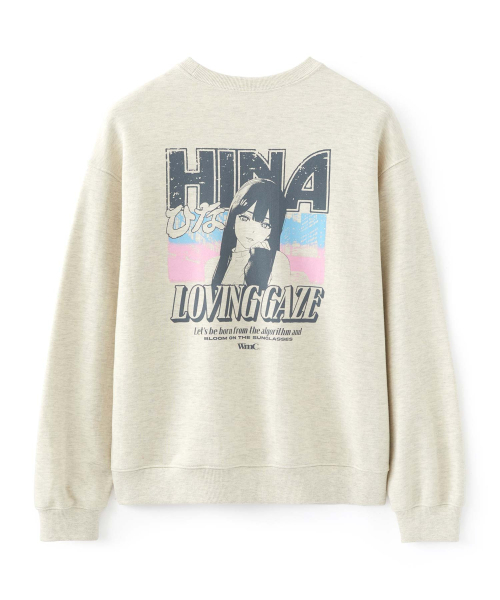 WMC（ダブリューエムシー）の「[WMC x HINA] ラビングゲイズ スウェット_LIGHT GREY（スウェット・メンズ・ライトグレー・MEDIUM/LARGE/X-LARGE）」の2枚目の写真