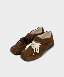 KHIHO（キホ）の「ピンキングメリージェンスニーカー ブラウン（スニーカー）」