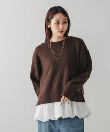 GLOBAL WORK | フワフワHugmeクループルオーバー/577885(ニット/セーター)