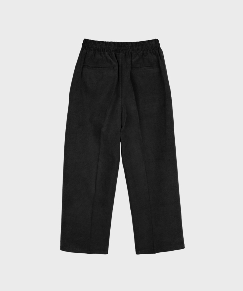 LIEU HOMME(リュウオム)の「Wide Tuck Corduroy Banding Pants_Black(その他パンツ・メンズ・ブラック・MEDIUM/LARGE)」の2枚目の写真