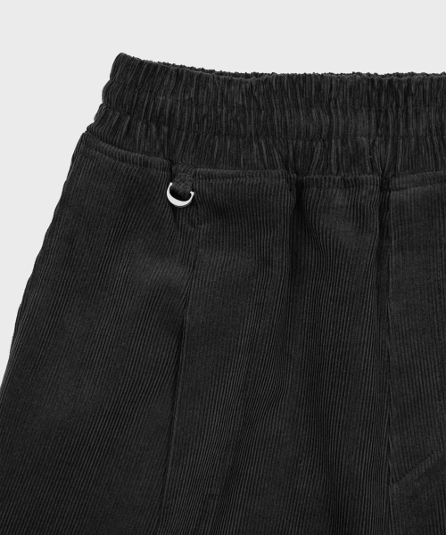 LIEU HOMME(リュウオム)の「Wide Tuck Corduroy Banding Pants_Black(その他パンツ・メンズ・ブラック・MEDIUM/LARGE)」の6枚目の写真