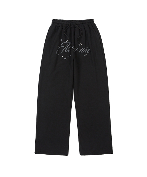 as you are（アズユーアー）の「AUレタリングロングスウェットパンツブラック（スウェットパンツ・レディース・その他・SMALL/MEDIUM）」の4枚目の写真