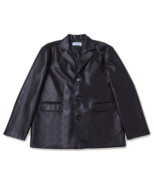 TEN PAST SEVEN（テン ファスト セブン）の「フェイクレザーシングルジャケット - ブラウン（ライダースジャケット・メンズ・その他・SMALL/LARGE）」の3枚目の写真