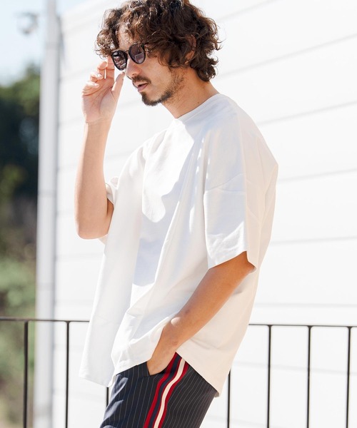 CAMBIO（カンビオ）の「mt10146- MINI URAKE  Random Patchwork Tee パッチワークTシャツ(S60826cmb)（Tシャツ/カットソー・メンズ・ブラック/ホワイト/チャコール・S/M/L）」の14枚目の写真