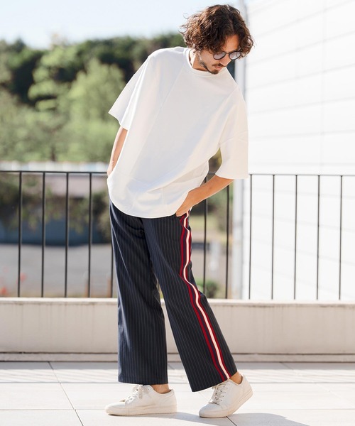 CAMBIO（カンビオ）の「mt10146- MINI URAKE  Random Patchwork Tee パッチワークTシャツ(S60826cmb)（Tシャツ/カットソー・メンズ・ブラック/ホワイト/チャコール・S/M/L）」の16枚目の写真
