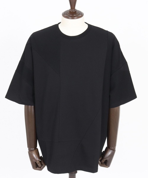 CAMBIO（カンビオ）の「mt10146- MINI URAKE  Random Patchwork Tee パッチワークTシャツ(S60826cmb)（Tシャツ/カットソー・メンズ・ブラック/ホワイト/チャコール・S/M/L）」の18枚目の写真