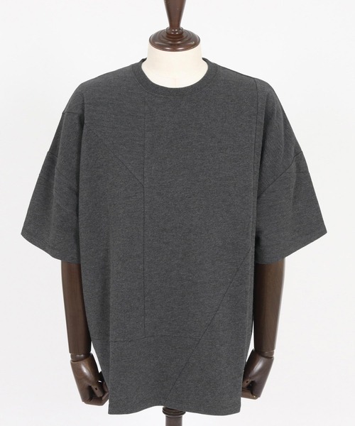 CAMBIO（カンビオ）の「mt10146- MINI URAKE  Random Patchwork Tee パッチワークTシャツ(S60826cmb)（Tシャツ/カットソー・メンズ・ブラック/ホワイト/チャコール・S/M/L）」の19枚目の写真