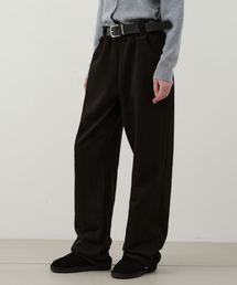 W/ベルト付きストリングスウェットパンツ_BLACK(W25-PT28)