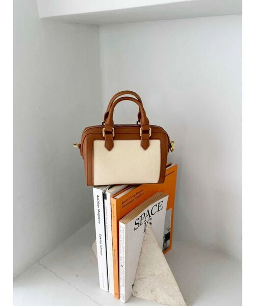 MERCURYDUO(マーキュリーデュオ)の「コゼットトップハンドルクロスボディバッグ(ハンドバッグ・レディース・ブラウン・FREE)」の4枚目の写真