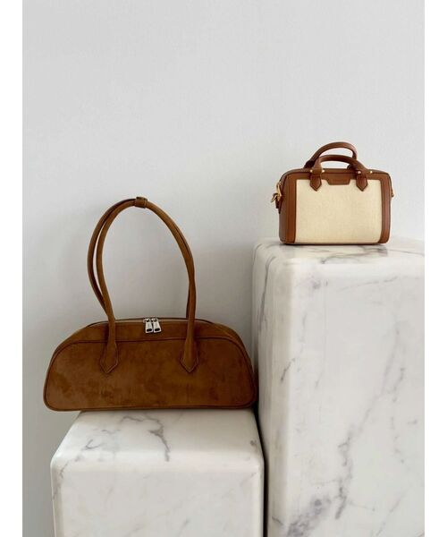 MERCURYDUO(マーキュリーデュオ)の「コゼットトップハンドルクロスボディバッグ(ハンドバッグ・レディース・ブラウン・FREE)」の6枚目の写真