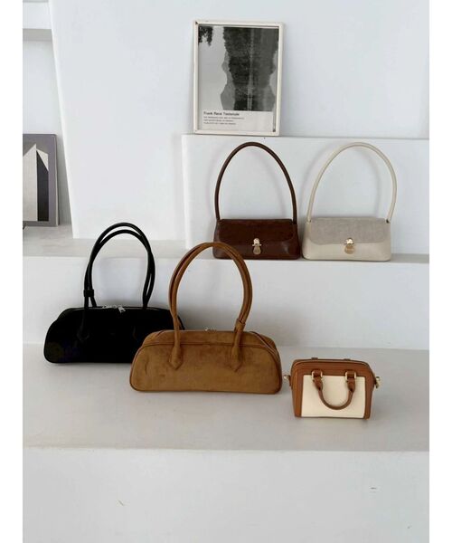 MERCURYDUO(マーキュリーデュオ)の「コゼットトップハンドルクロスボディバッグ(ハンドバッグ・レディース・ブラウン・FREE)」の7枚目の写真