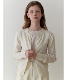 Pea wool cardigan (ivory)