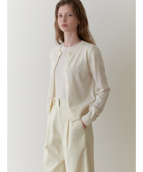 RE_L(リエル)の「Pea wool cardigan (ivory)(カーディガン/ボレロ・レディース・その他・FREE)」の4枚目の写真