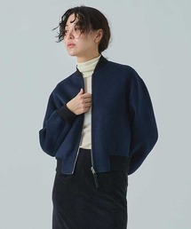 【CASHMERE CASHMERE/カシミヤカシミヤ】CASHMERE/SILK/WOOL MA-1/カシミヤシルクウールMA-1/ブルゾン