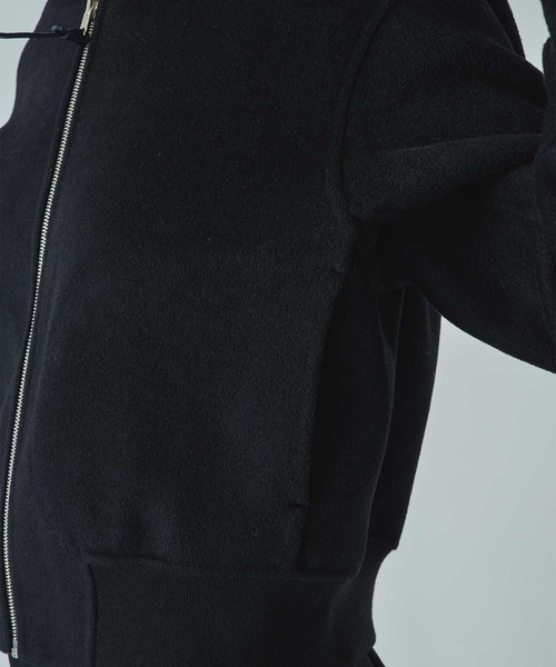 CASHMERE CASHMERE(カシミヤカシミヤ)の「【CASHMERE CASHMERE/カシミヤカシミヤ】CASHMERE/SILK/WOOL MA-1/カシミヤシルクウールMA-1/ブルゾン(ブルゾン・レディース・ダークネイビー/ブラック・40/44)」の8枚目の写真