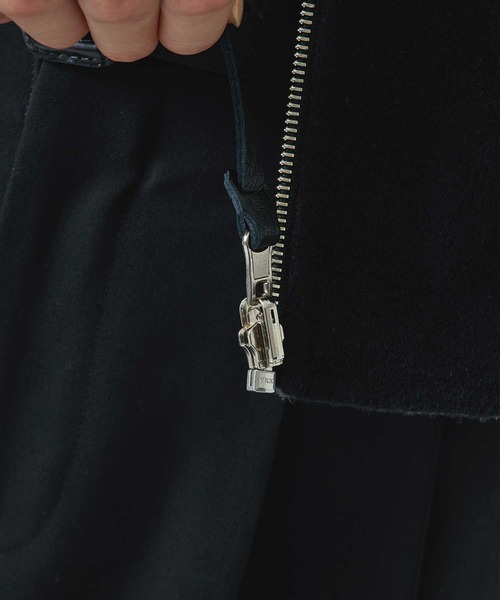 CASHMERE CASHMERE(カシミヤカシミヤ)の「【CASHMERE CASHMERE/カシミヤカシミヤ】CASHMERE/SILK/WOOL MA-1/カシミヤシルクウールMA-1/ブルゾン(ブルゾン・レディース・ダークネイビー/ブラック・40/44)」の9枚目の写真