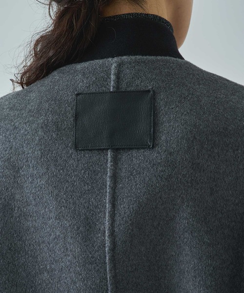 CASHMERE CASHMERE(カシミヤカシミヤ)の「【CASHMERE CASHMERE/カシミヤカシミヤ】CASHMERE/SILK/WOOL MA-1/カシミヤシルクウールMA-1/ブルゾン(ブルゾン・レディース・ダークネイビー/ブラック・40/44)」の15枚目の写真