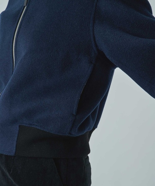 CASHMERE CASHMERE(カシミヤカシミヤ)の「【CASHMERE CASHMERE/カシミヤカシミヤ】CASHMERE/SILK/WOOL MA-1/カシミヤシルクウールMA-1/ブルゾン(ブルゾン・レディース・ダークネイビー/ブラック・40/44)」の21枚目の写真