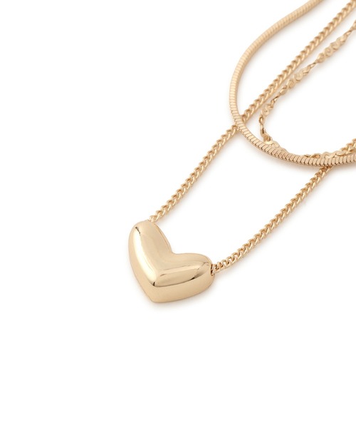 VIS(ビス)の「ハートレイヤードネックレス(ネックレス・レディース・シルバー/ゴールド・FREE)」の11枚目の写真