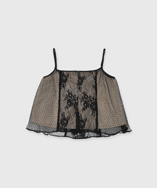 JOSE MOON（ジョゼムーン）の「PANEL CUT LACE CAMISOLE/パネルカットレースキャミソール（キャミソール・レディース・ブラック/ベージュ・FREE）」の21枚目の写真