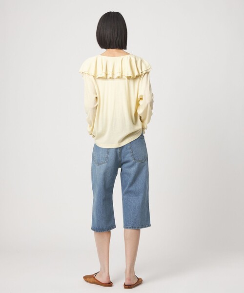 EMMEL REFINES(エメルリファインズ)の「<EMMEL REFINES>EM デニム カプリ パンツ(デニムパンツ・レディース・ライトブルー/ブラック・S/M)」の22枚目の写真