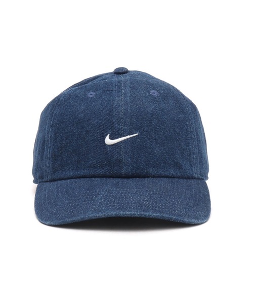 NIKE（ナイキ）の「NIKE U NK CLUB CAP U CB DENIM 24 L / ナイキ クラブ キャップ U CB デニム 24 L 【SP】（キャップ・メンズ・ネイビー/ブラック・S/M/M/L）」の4枚目の写真