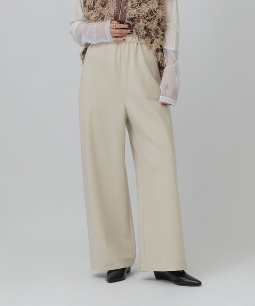 LEPSIM（レプシィム）の「バイアスイージーパンツ　638762（その他パンツ・レディース・ブラック/アイボリー/グレー・TALL/FREE）」の2枚目の写真