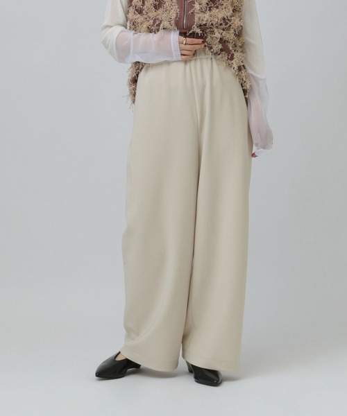 LEPSIM（レプシィム）の「バイアスイージーパンツ　638762（その他パンツ・レディース・ブラック/アイボリー/グレー・TALL/FREE）」の5枚目の写真