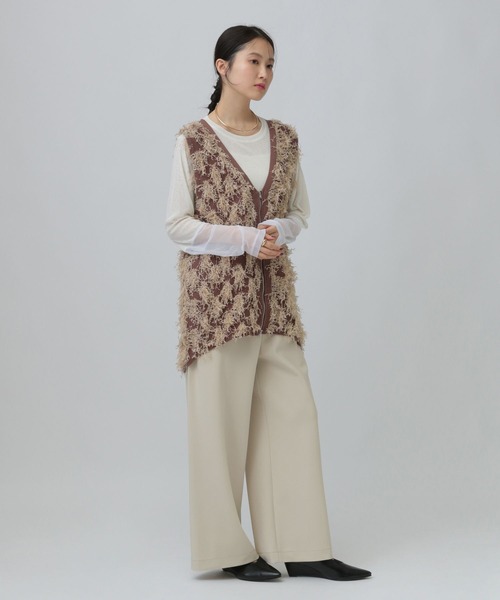 LEPSIM（レプシィム）の「バイアスイージーパンツ　638762（その他パンツ・レディース・ブラック/アイボリー/グレー・TALL/FREE）」の7枚目の写真