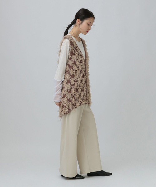 LEPSIM（レプシィム）の「バイアスイージーパンツ　638762（その他パンツ・レディース・ブラック/アイボリー/グレー・TALL/FREE）」の8枚目の写真