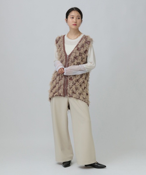 LEPSIM（レプシィム）の「バイアスイージーパンツ　638762（その他パンツ・レディース・ブラック/アイボリー/グレー・TALL/FREE）」の9枚目の写真