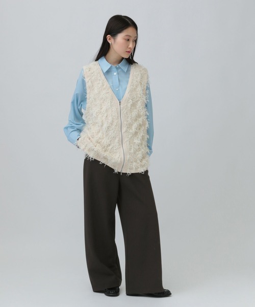 LEPSIM（レプシィム）の「バイアスイージーパンツ　638762（その他パンツ・レディース・ブラック/アイボリー/グレー・TALL/FREE）」の15枚目の写真