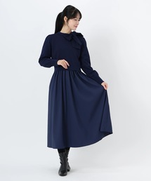 エレナポリー_リボンネックドッキングワンピース