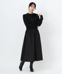 STRAWBERRY-FIELDS | エレナポリー_リボンネックドッキングワンピース(ワンピース)