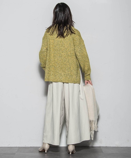 ラメスパンコールクルーネックニット≪手洗い可能≫（ニット/セーター