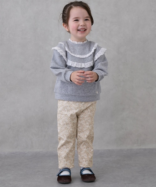 petit main（プティマイン）の「【リンク】ヨークレーストレーナー（スウェット・キッズ・トップグレー/ライトピンク/ブラック・110cm/120cm/100cm/80ｃｍ/90cm/130cm）」の8枚目の写真