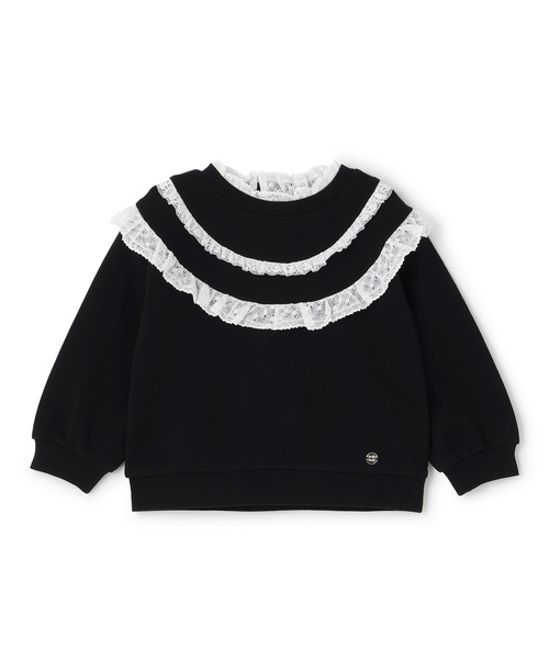 petit main（プティマイン）の「【リンク】ヨークレーストレーナー（スウェット・キッズ・トップグレー/ライトピンク/ブラック・110cm/120cm/100cm/80ｃｍ/90cm/130cm）」の10枚目の写真