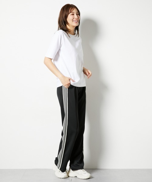 slattgir（スラットジール）の「高身長　サイドラインストレートジャージパンツ（UVカット・吸汗速乾・抗菌防臭・毛玉対策）（トールサイズ）（その他パンツ・レディース・ネイビー/ブラック/グレー・TM/TL/TLL/T3L/T4L/T5L）」の12枚目の写真